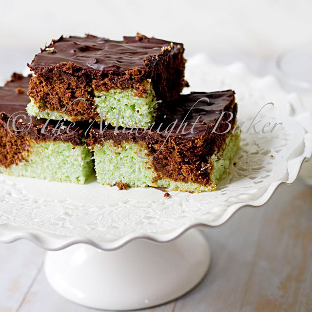Coco-Mint Marble Brownies