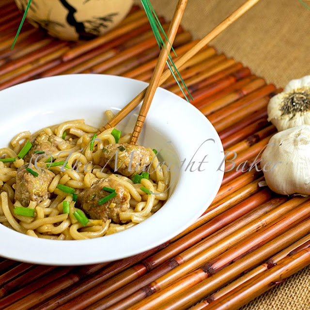 Asian Spaghetti & Meatballs