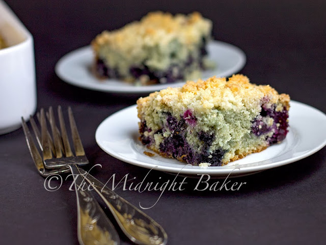 Blueberry Lemon Crumb Caker #CoffeeCakes #blueberries #cakes