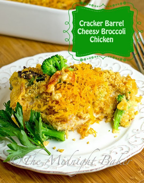 Cracker Barrel Cheesy Chicken and Broccoli #copycatrecipes #crackerbarrel #chicken