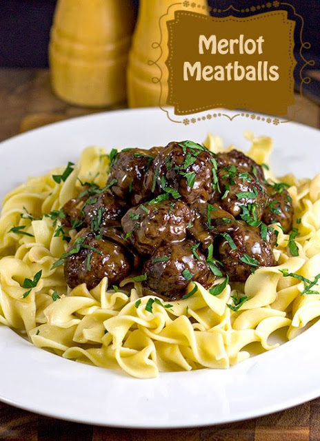 Merlot Meatballs | bakeatmidnite.com | #RiceCooker #One-dish-meals #meatballs