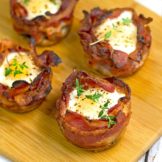 Bacon and Egg Muffins aka Breakfast in a Cup - The Midnight Baker