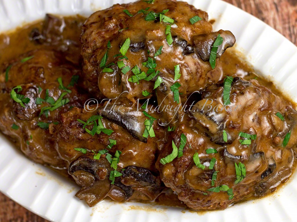 Slow Cooker Chopped Steak with Onion Mushroom Gravy - The 