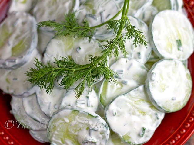 Creamy Cucumber Salad | bakeatmidnite | #salad #cucumbers #recipe