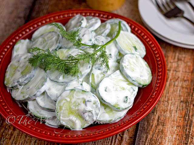 Creamy Cucumber Salad | bakeatmidnite | #salad #cucumbers #recipe