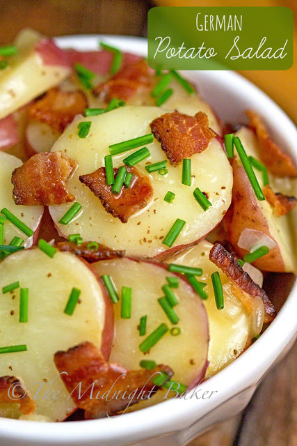 German Potato Salad | bakeatmidnite.com | #potato #salad #recipe