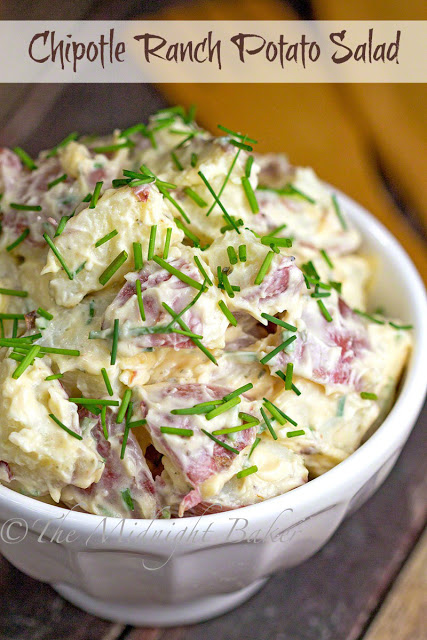 Chipotle Ranch Potato Salad | bakeatmidnite.com | #potato #salad #chipotle #ranchseasoning