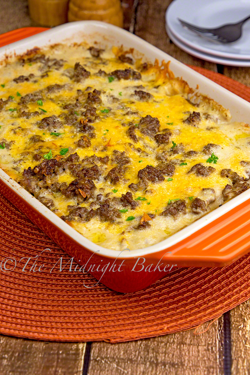 casserole with ground beef and cream of mushroom soup