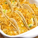 Tacos stuffed with chicken divan--a really different "taco"