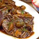 Slow cooked sirloin tip steak that infuses with tasty teriyaki taste as it cooks