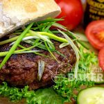 Burgers with an Asian flair and a bit of crunch from water chestnuts