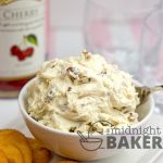 This maple walnut cream cheese spread is great on crackers or bagels