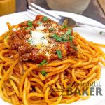 This delicious spaghetti bolognese cooks completely in your slow cooker. Kid and adult friendly and sure to become a family favorite!