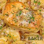 Grainy dijon mustard adds great flavor to this simple pork chop and potatoes slow cooker meal.