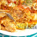 These pasta shells are stuffed with Italian sausage and cheese all baked in a chunky tomato sauce.