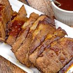 This brisket is cooked low and slow in the oven so the flavor infuses throughout the meat. May also be cooked in the slow cooker.