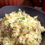 Have these rustic red skinned mashed potatoes super quick with the Instant Pot