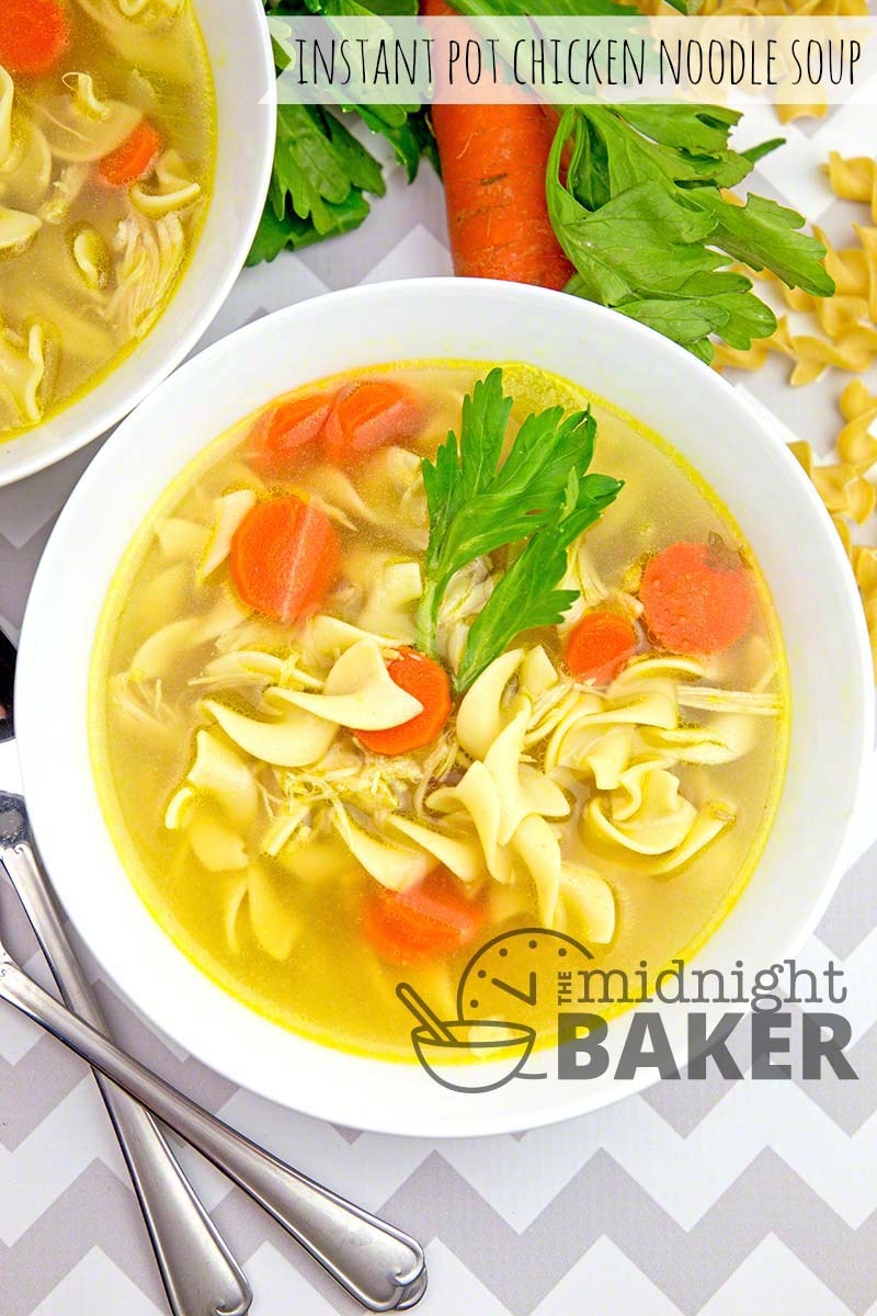 Want chicken noodle soup quickly and without heating your kitchen? Use your Instant Pot!