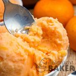 Light and refreshing sherbet made with orange sodapop and canned pineapple. Easy peasy to make.