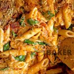 This pasta bake is a cheese lover's dream! Delicious pesto-flavored sauce and bacon make it a winner. Can be frozen too!