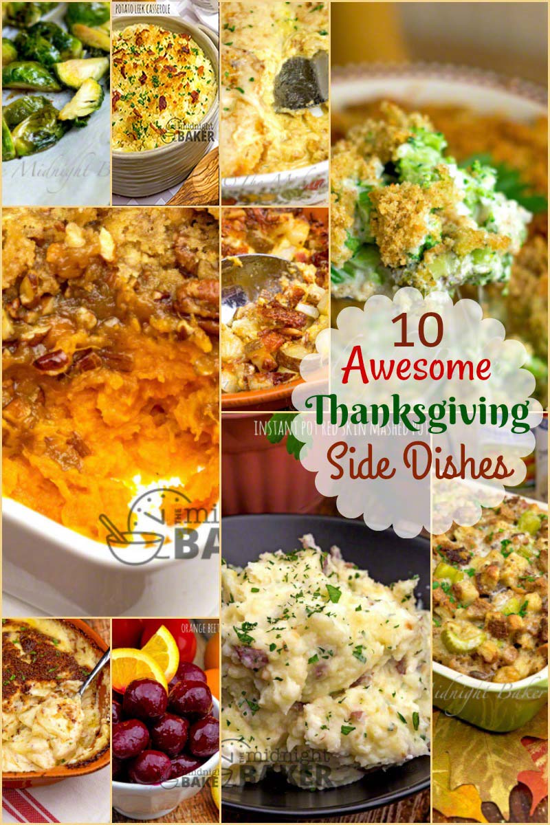 10 Thanksgiving Side Dishes - The Midnight Baker