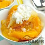 Have this old-fashioned peach cobbler year round because it uses canned peaches!