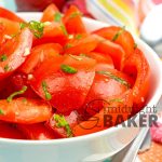 Delicious and refreshing tomato salad is perfect for summer.