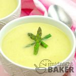 Light and delicious asparagus soup is easy to make.