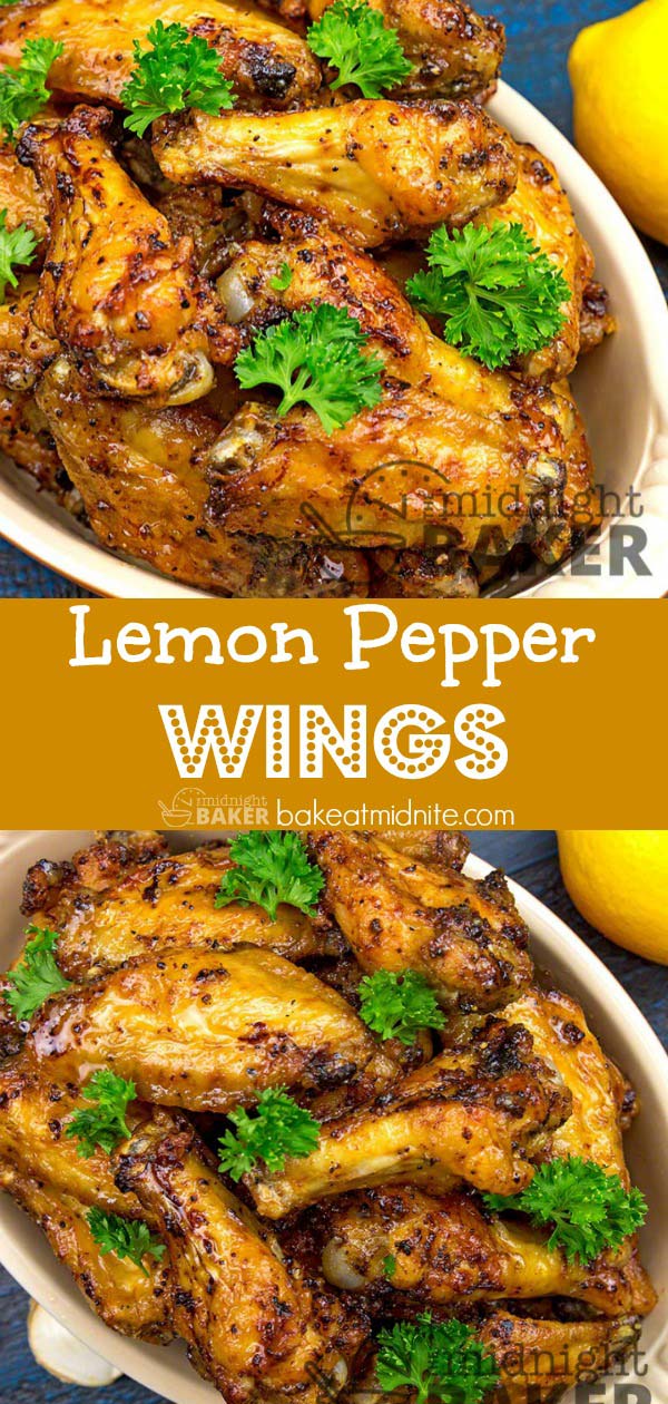 Lemon Pepper Wings - The Midnight Baker