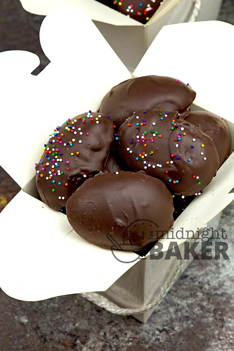 Just in time for Easter. Dark chocolate covered peanut butter bonbons. Easy to make too.