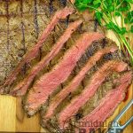 Perfect flank steak for summer grilling.