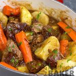 Beef stew made the French way. It's the tastiest stew you'll ever eat.