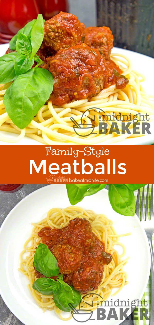 Family Style Meatballs The Midnight Baker Made Without Bread