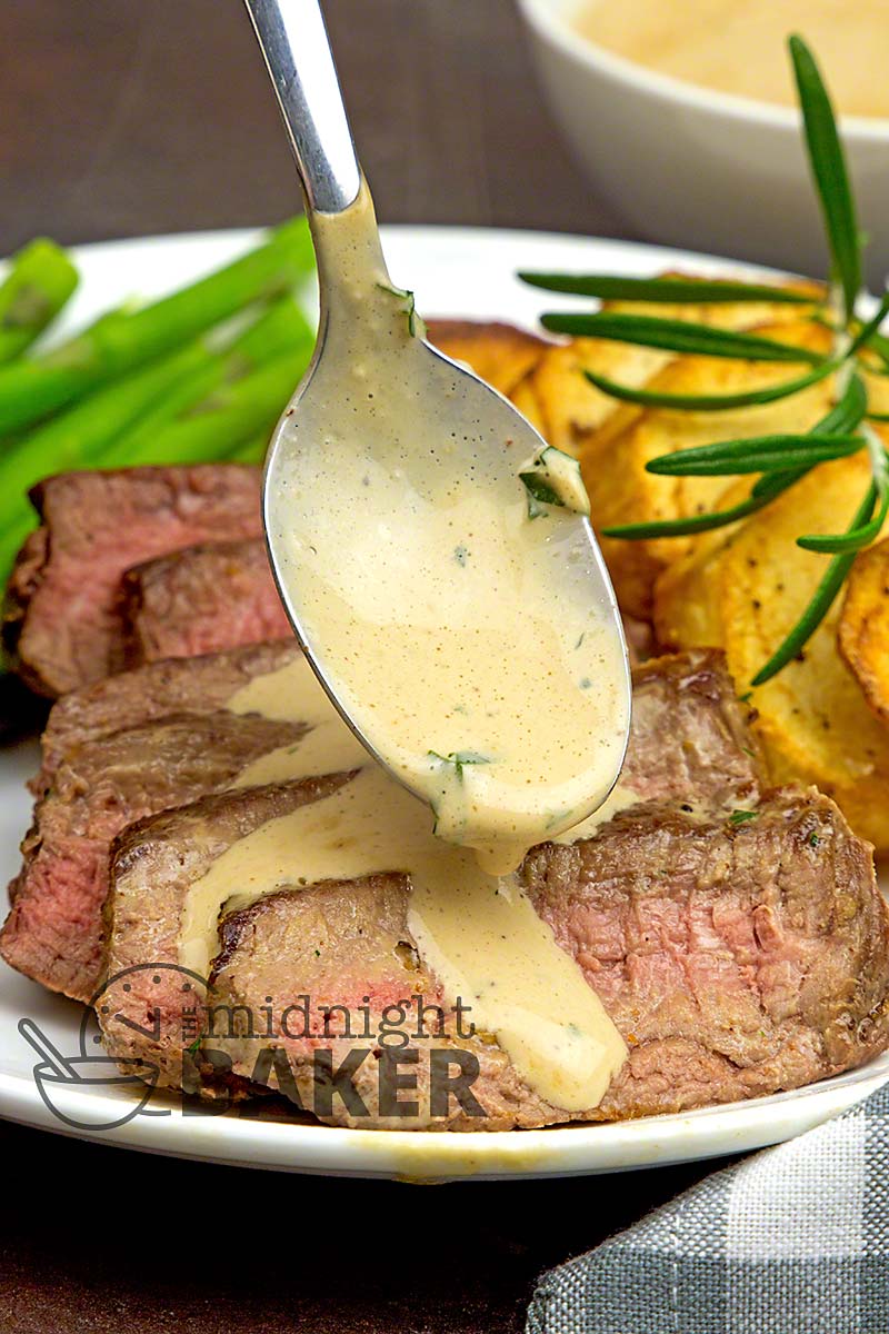 Filet steak, aka filet mignon is a real treat so make it memorable with a great peppercorn sauce.