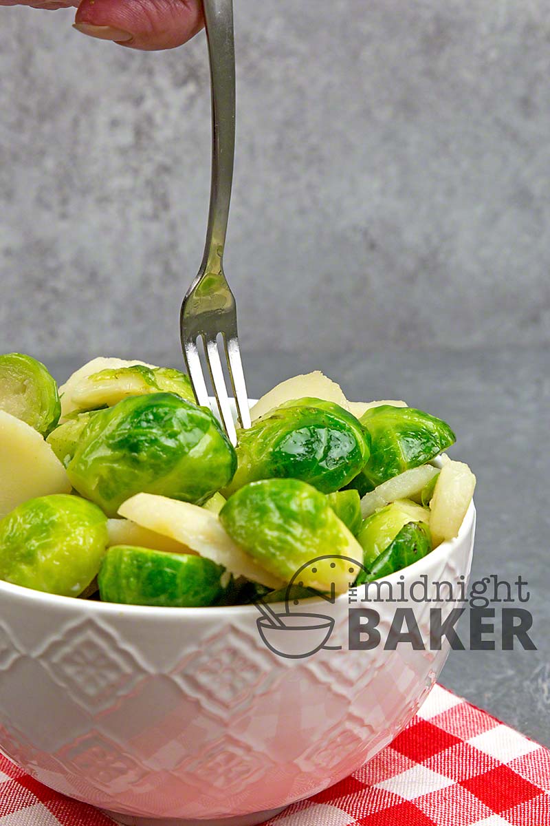 Stir fried brussels sprouts