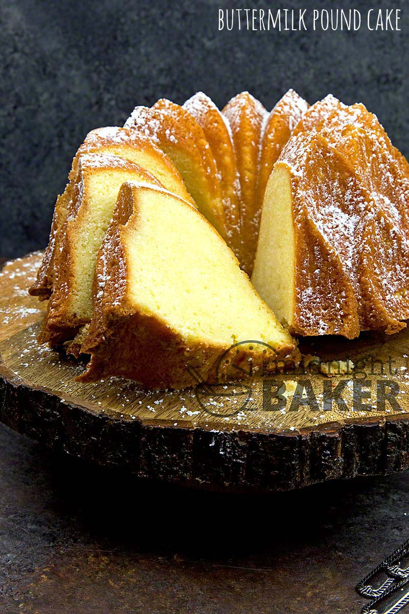 Buttermilk Pound Cake - The Midnight Baker - Easy From Scratch
