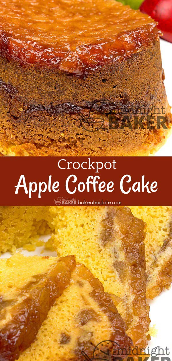 Yes, you can bake in your crockpot. Start with this delicious apple coffee cake.