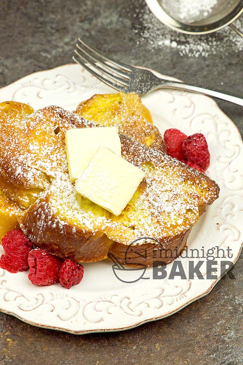 Classic French toast is easy but elegant to serve for breakfast.