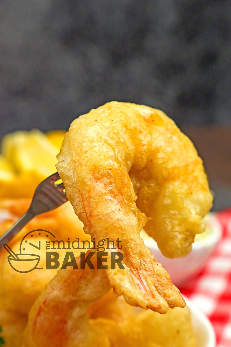 Jumbo Beer Battered Fried Shrimp - The Midnight Baker - Easy Treat