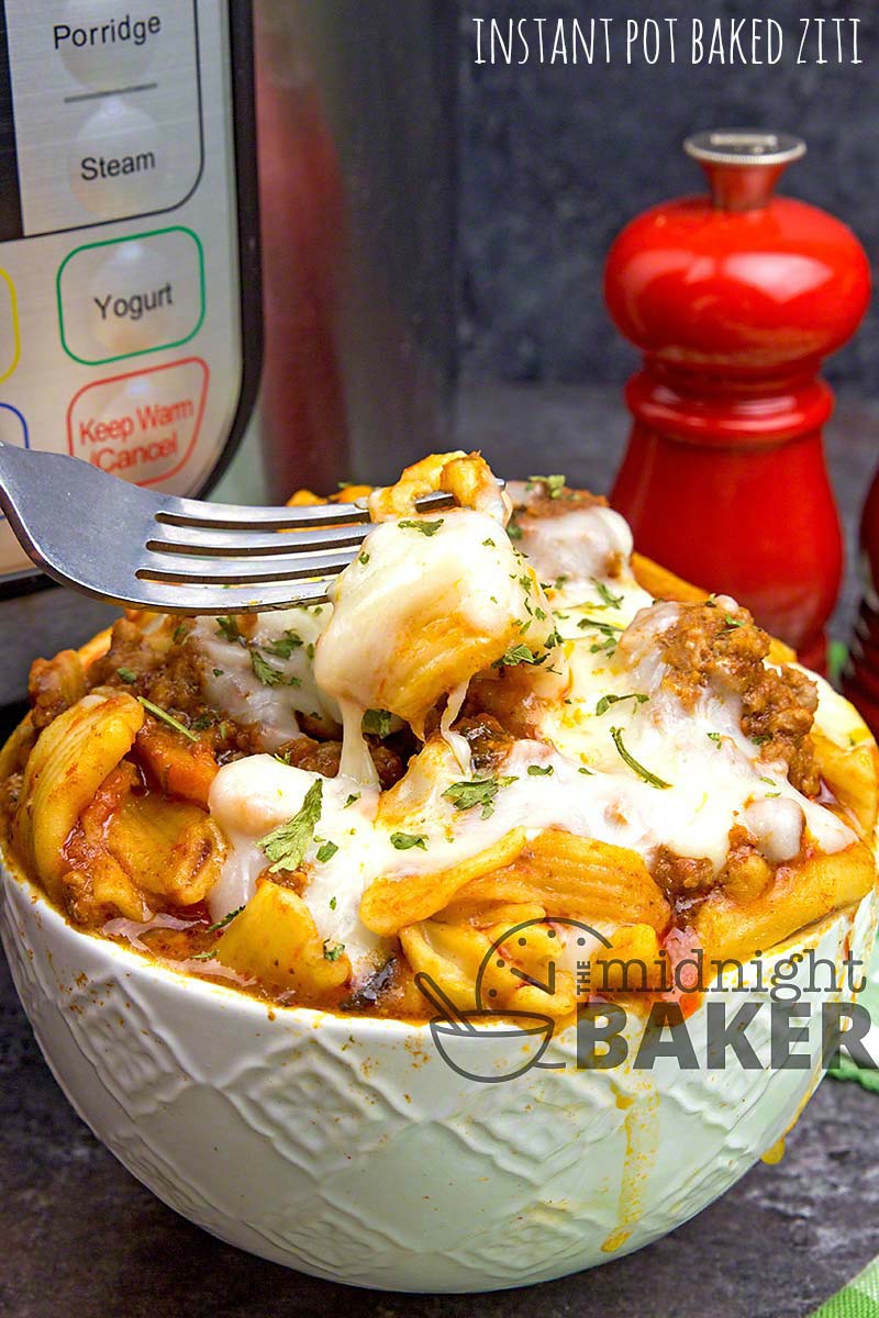 Perfect for those days you forgot to defrost something. This baked ziti can be cooked with frozen meat!