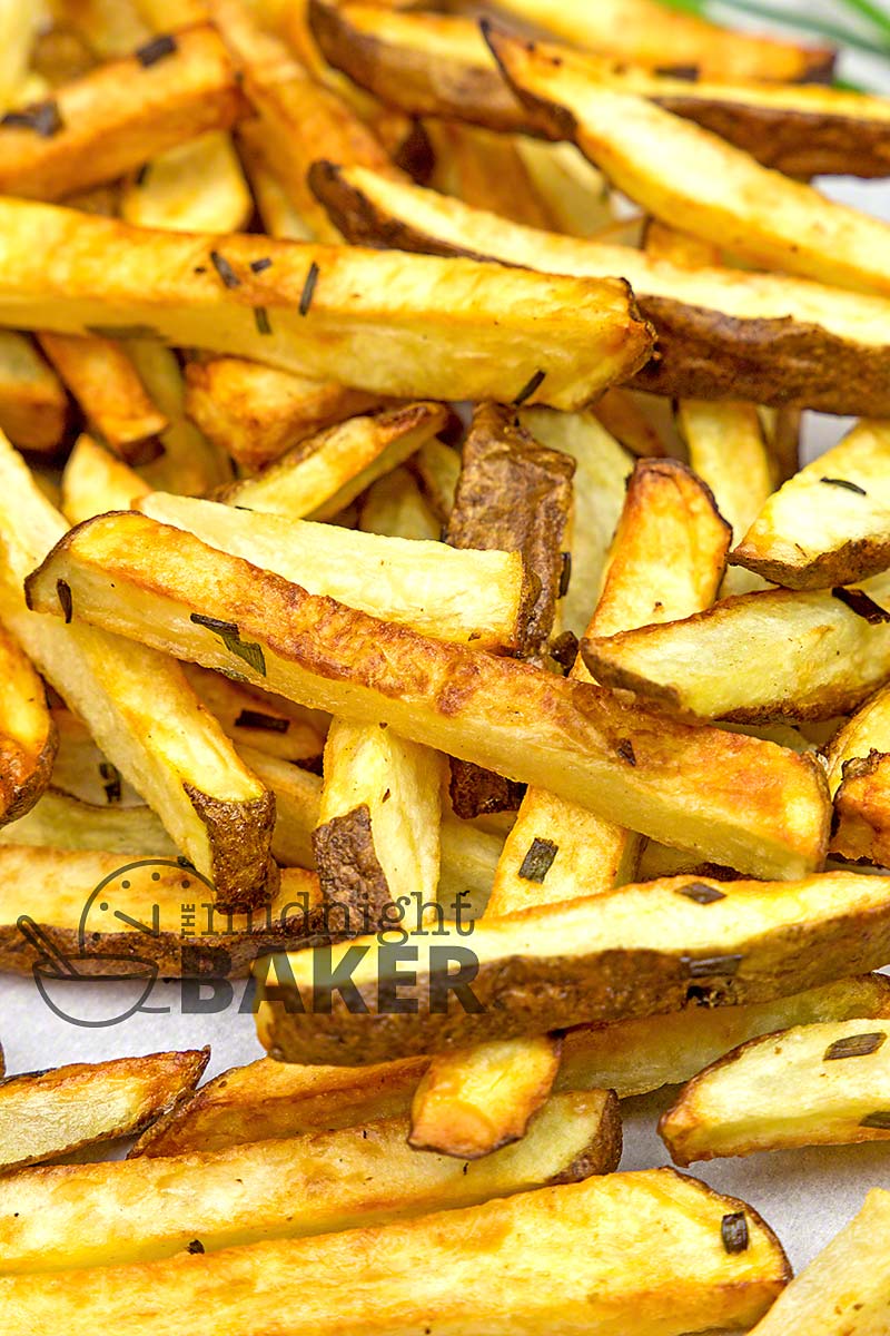 Delicious and garlicky fries made easy in your air fryer. Oven method included too.