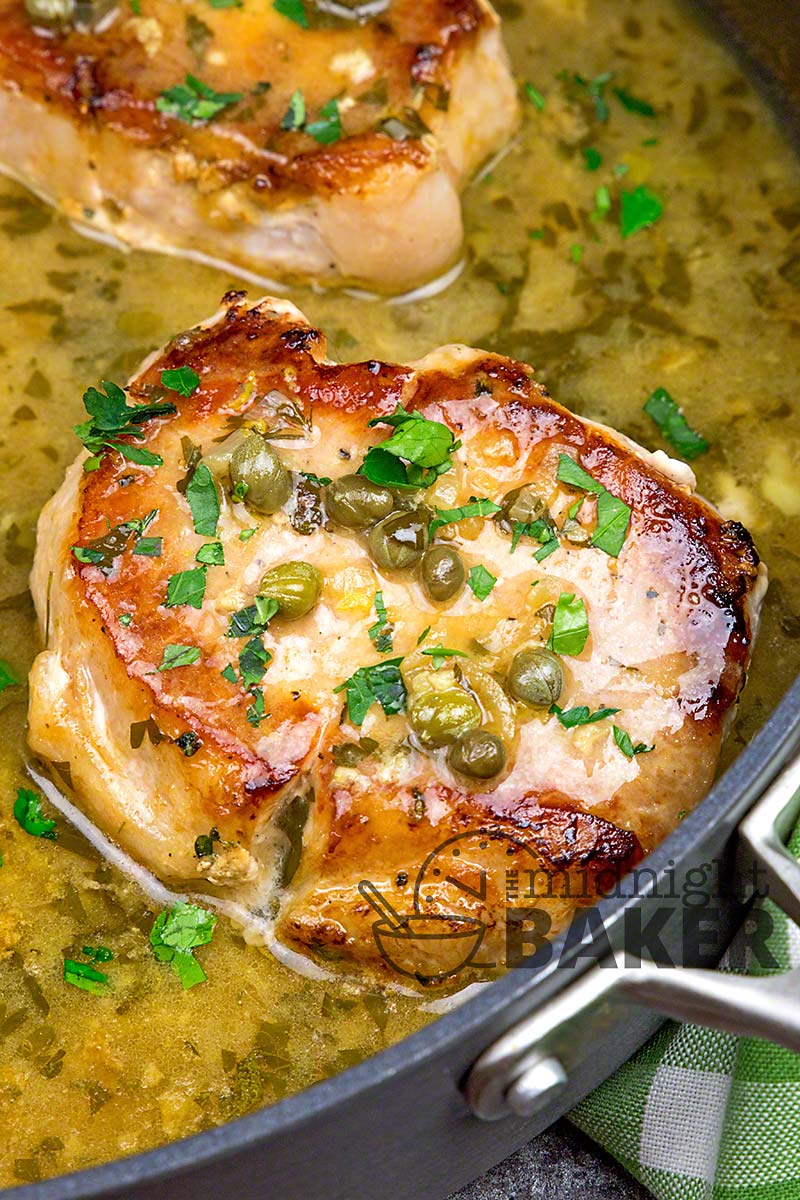 This tangy lemon caper sauce makes these pork chops sing.