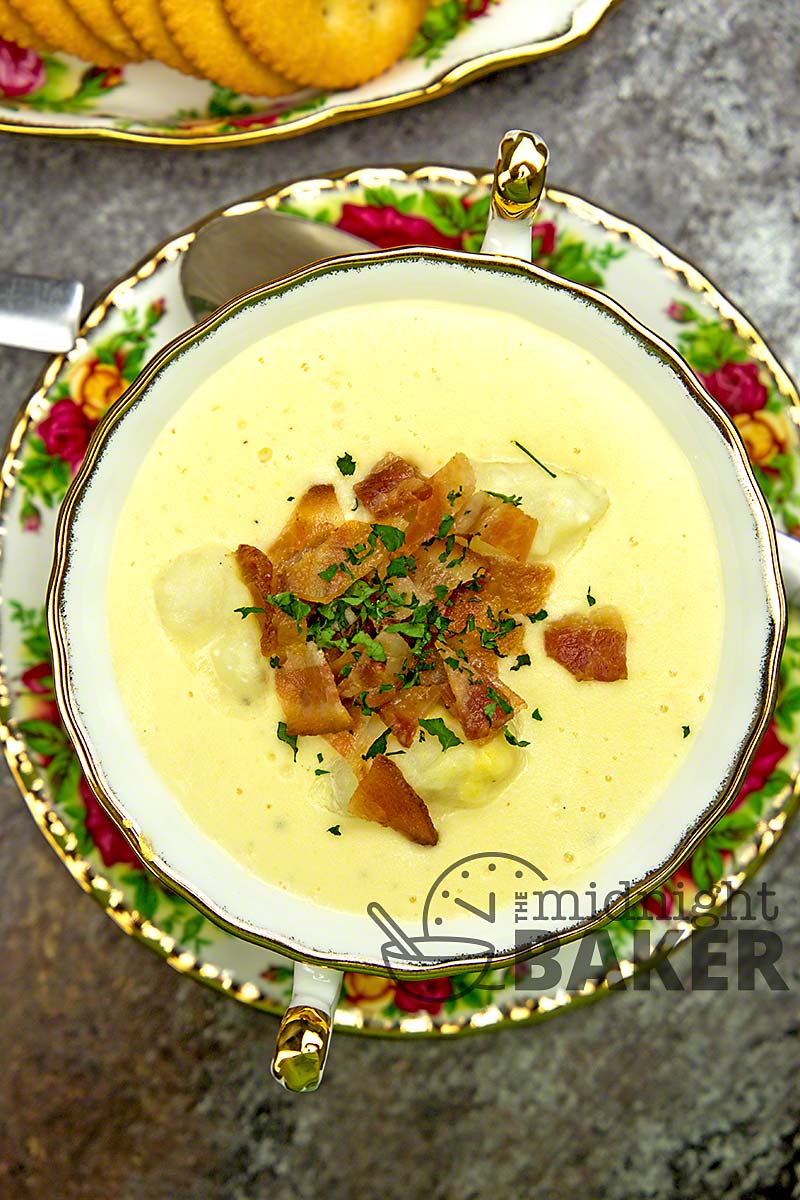 Just dump and go and you're set for a creamy and hearty potato soup.
