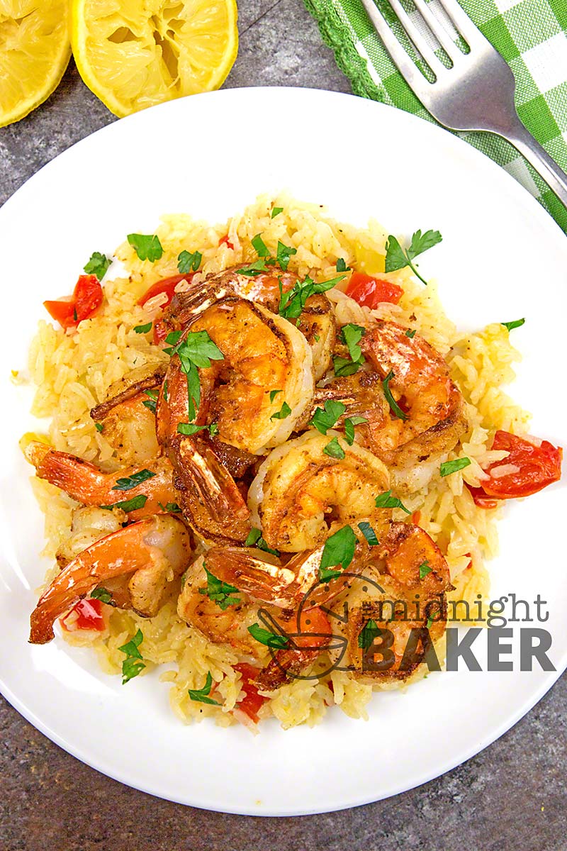 A shrimp and rice dish that's sure to become a hit. Other meats may be substituted for the shrimp.