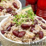 This Jamaican coconut rice dish is so delicious, you won't miss the meat. Very economical too.