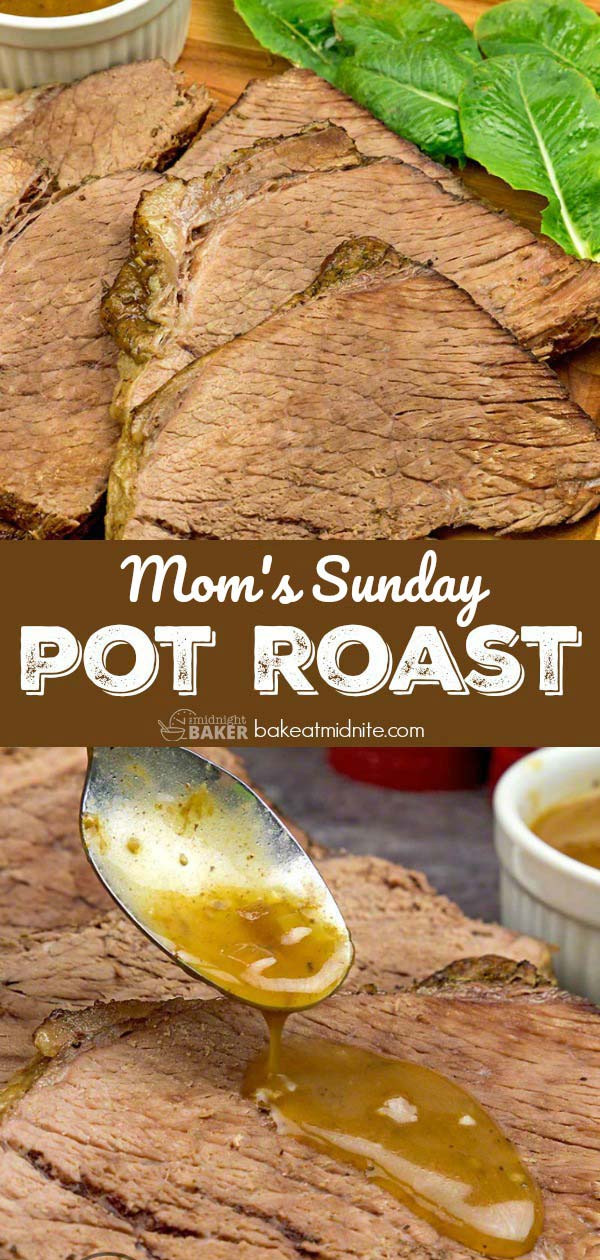 Delicious pot roast with a secret gravy ingredient