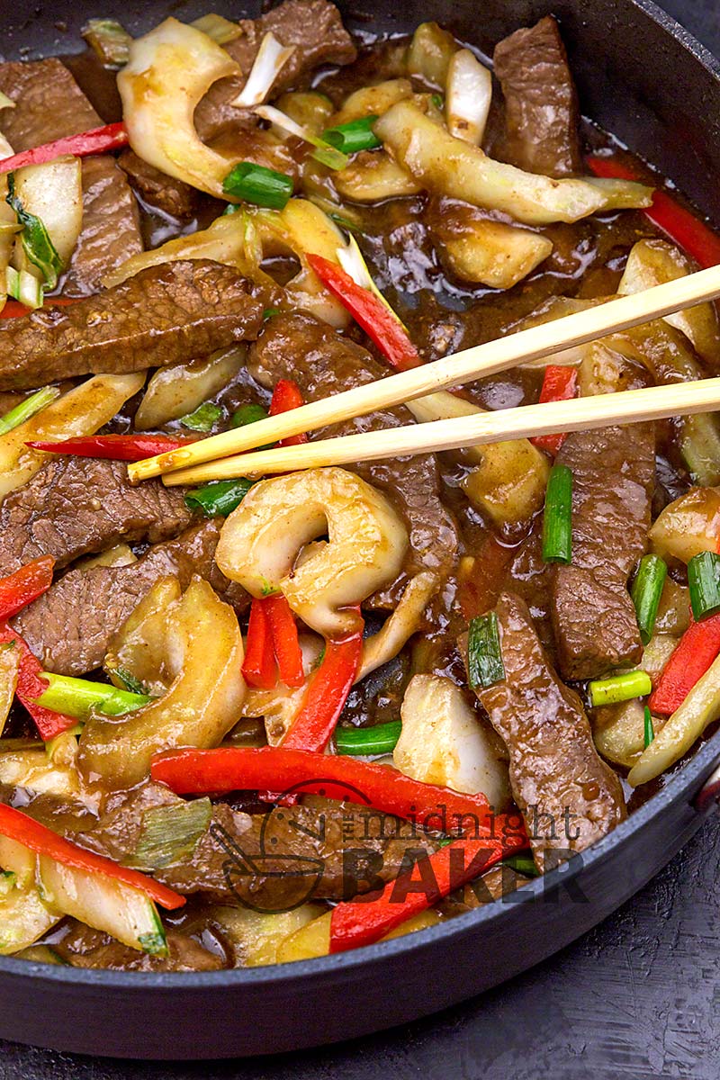 Beef and Bok Choy - The Midnight Baker - Quick Stir Fry Dinner