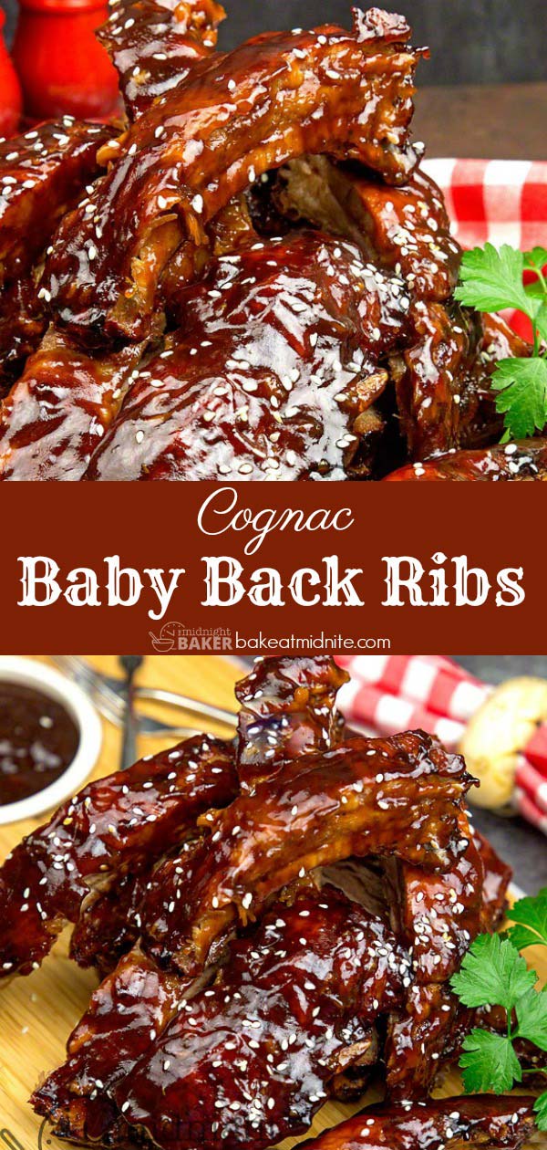 Succulent pork baby back ribs bathed in a cognac-infused sauce are addictive but easy!