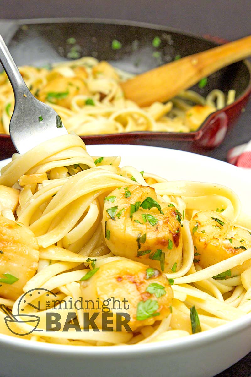 Scallops can be economical when used as a condiment in this delicious and easy pasta dinner.