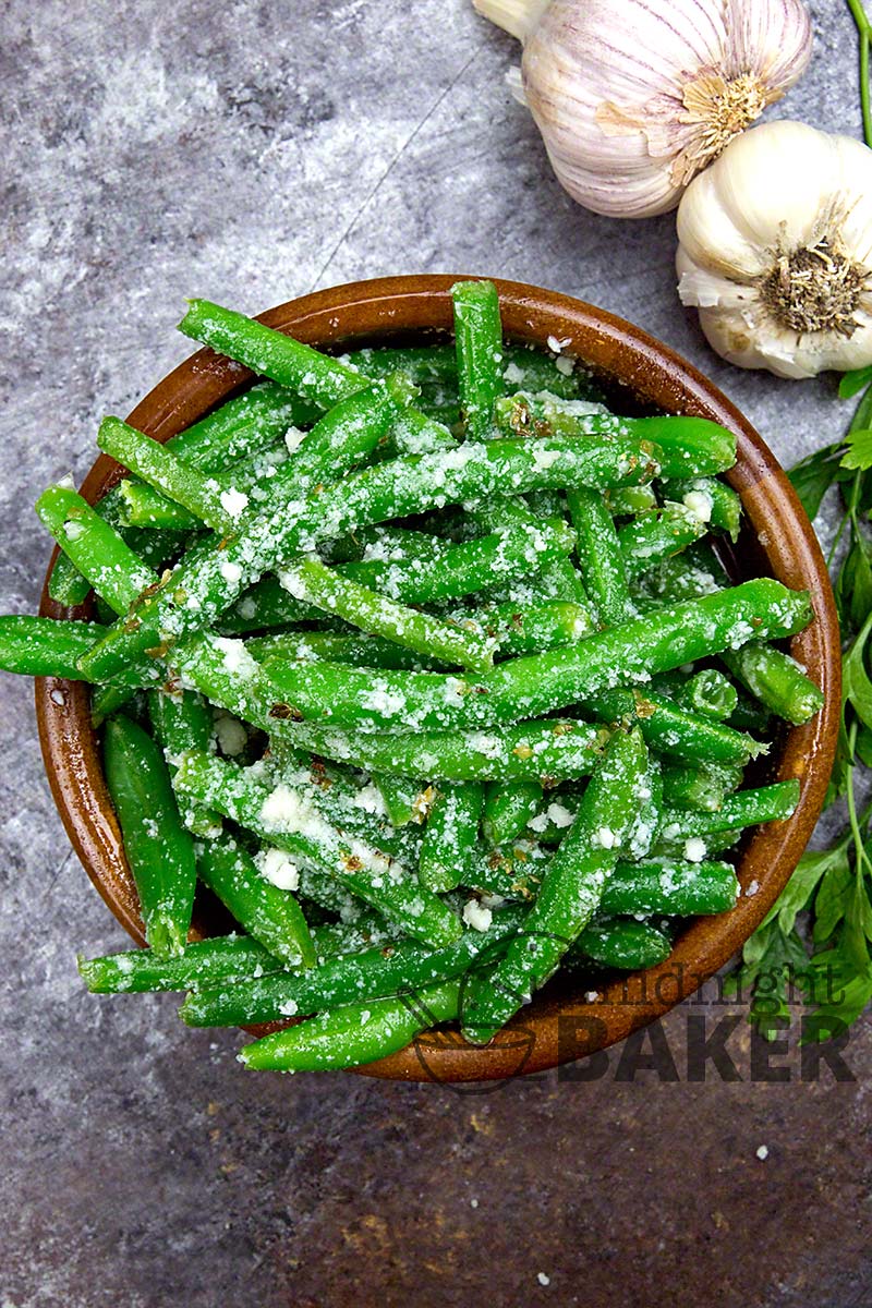 You can serve this green bean salad hot or cold.